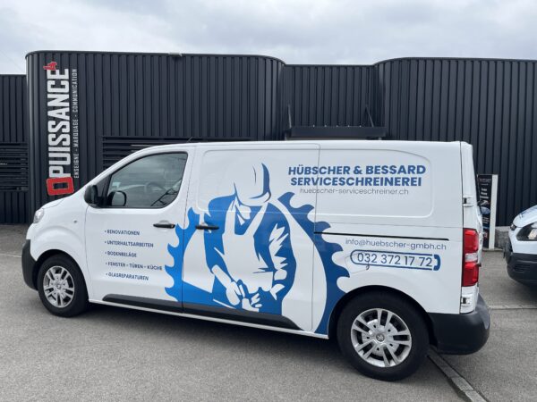 marquage véhicule lettrage Hubscher