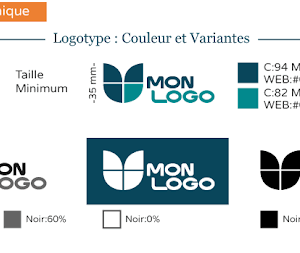 charte graphique avec des logos