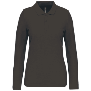 WK276 polo manches longues femme