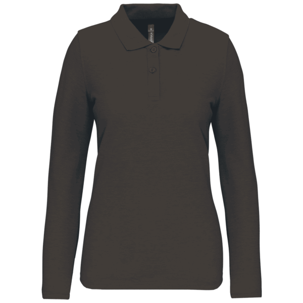 WK276 polo manches longues femme