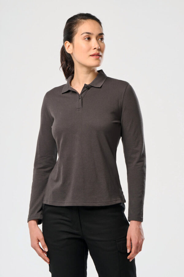 WK276 polo manches longues femme