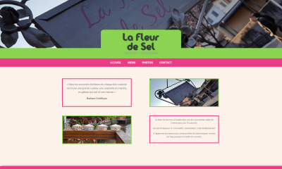 site internet La fleur de sel