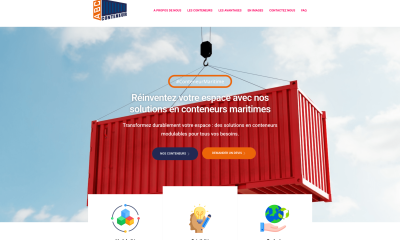 site internet conteneur