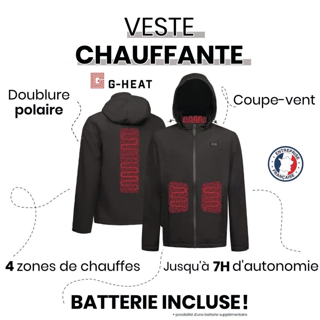 🔥 NOUVEAUTÉ DE SAISON !

La veste chauffante G-HEAT débarque pour vous garder au chaud, où que vous soyez ❄️

💪 4 zones chauffantes
🔋 Jusqu’à 7h d’autonomie (batterie fournis)
💧 Résistante à la pluie et au vent
🧥 Style et confort garantis
🖲️Bouton de contrôle de la température sur 3 niveaux situé sur la poitrine, avec choix de la zone de chauffe : devant et/ou derrière

Ne laissez plus le froid vous arrêter ! 🌬️

👉 Commandez dès maintenant votre veste chauffante

📍 OPUISSANCE4 – Entreprise familiale depuis 2006
📩 contact@opuissance4.com
📞 03 89 57 44 23

#vestechauffante #nouveauté #hiver2025 #objetsconnectés #innovation #cadeauutile #staywarm #comfortstyle #madeinalsace #madeinfrance
