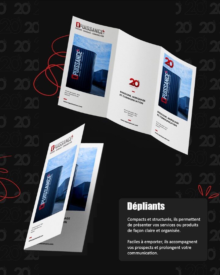 À chaque projet, ses supports imprimés 👀✨

Chemises à rabats, flyers, magazines, cartes de visite, dépliants… des essentiels de l’imprimerie pensés pour valoriser votre image et accompagner votre communication au quotidien 📲

✔️ Une visibilité optimale
✔️ Des supports professionnels, de qualité et durables
✔️ Faciles à diffuser et à utiliser, où que vous soyez

Et ce mois-ci, profitez de 15% de réduction sur l’ensemble de la gamme imprimerie 🔖

L’occasion idéale pour renouveler vos supports et renforcer votre communication 💡

🌐 https://www.opuissance4.com

📩 contact@opuissance4.com 

📍 57a rue des Romains, Sausheim

#opuissance4 #imprimerie #alsace #communicationvisuelle