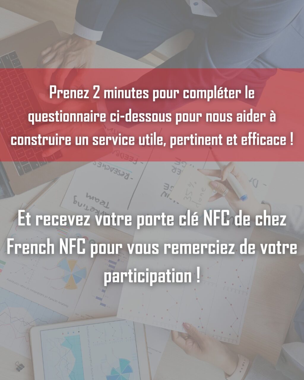 📣 NOUVEAU PROJET CHEZ O PUISSANCE 4
Et si on s’occupait de vos réseaux sociaux à votre place ? 🎯
Avant de lancer ce nouveau service, on aimerait avoir votre avis 🙌
👉 Répondez à notre questionnaire en 2 minutes
https://forms.gle/VZ3WrayKRYjRGbuF9
🎁 En bonus : un porte-clé NFC French NFC offert à tous les participants avant le 11 juillet à 23h59 (à retirer en magasin) !