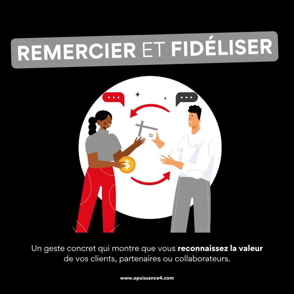 Offrir un cadeau d’affaires, ce n’est pas une dépense… c’est une stratégie

👉 On vous explique tout, juste ici ⬇️

En cette fin d’année ✨, chaque attention compte 💬

Un mug ☕, un tote bag 🛍️ ou un objet utile 🎨 peuvent devenir de véritables outils de fidélisation et de visibilité.

💡 Un cadeau d’affaires bien pensé :
🤝 Renforce les liens avec vos clients
🌟 Valorise votre image de marque
🚀 Vous aide à vous démarquer avec originalité

📩 Besoin d’idées pour vos cadeaux de fin d’année ? Contactez nous !

📍 OPUISSANCE4 – SAUSHEIM 68390
📩 contact@opuissance4.com
📞 03 89 57 44 23

#cadeaudentreprise #goodies #communicationvisuelle #entreprise #fidélisation #objetspublicitaire #opuissance4 #madeinalsace #cadeauxpersonnalisés #finannee #cadeauxclients