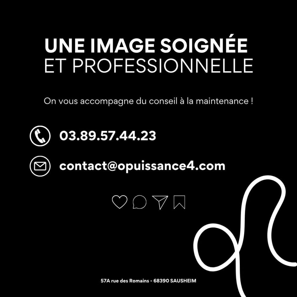 Une enseigne propre, c’est une image qui reste professionnelle !

Chez OPUISSANCE4, nous vous accompagnons de la création à la pose, et assurons aussi le service après-vente et l’entretien 🧰✨

Parce qu’une enseigne bien conçue et bien entretenue, c’est une visibilité qui dure dans le temps 💪

📩 Besoin d’une nouvelle enseigne ? Contactez-nous dès aujourd’hui !

📍 OPUISSANCE4 – SAUSHEIM 68390
📩 contact@opuissance4.com
📞 03 89 57 44 23

#enseigne #signalétique #communicationvisuelle #entreprise #imagepro #opuissance4 #madeinalsace #enseigniste #visibilité #entretien