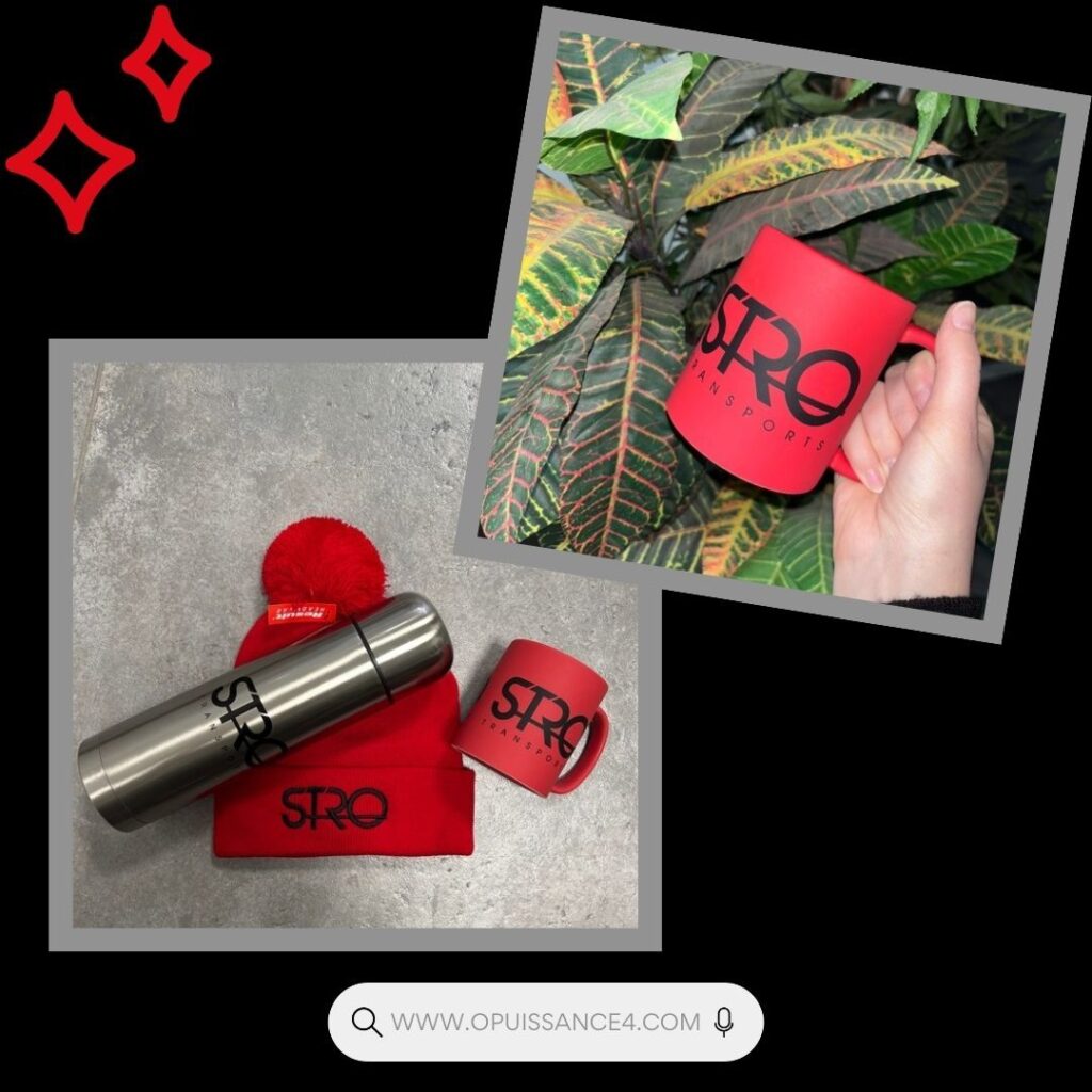 🎁✨ Offrez des cadeaux qui réchaufferont ! 🚛❤️
L’entreprise STRO Transports a gâté ses chauffeurs avec des objets publicitaires personnalisés aux couleurs de leur logo rouge emblématique.🎨👌
🔴 Une gourde, un bonnet et un mug : des essentiels pratiques pour accompagner leurs trajets au quotidien.
Merci à STRO Transports pour leur confiance et bravo pour cette belle attention à leur équipe. 🙌
#ObjetsPublicitaires #STROTransports #CadeauxDeFinDannée #Personnalisation #Opuissance4