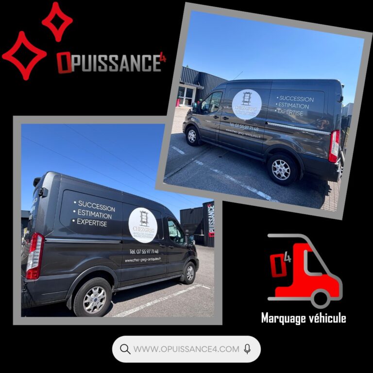 🚐💼 Un marquage sobre et efficace pour CHEZ GREG !
Merci à CHEZ GREG – Brocante & Antiquités pour leur confiance dans la personnalisation de leur utilitaire.
👉 Un visuel clair, épuré et professionnel pour communiquer en un coup d'œil :
✔️ Logo et nom bien visibles
✔️ Prestations mises en avant : Succession – Estimation – Expertise
✔️ Coordonnées et site web pour un contact rapide
🎯 Parce que chaque trajet est une publicité mobile, faites comme CHEZ GREG et misez sur un marquage véhicule impactant et bien pensé.
📩 contact@opuissance4.com
📞 03 89 57 44 23
📍 Sausheim 🥨
#OPuissance4 #MarquageVéhicule #ChezGreg #CommunicationVisuelle #PublicitéMobile #CoveringPro #SignalétiqueVéhicule #Alsace #BrocanteAntiquité #DesignSobre #EntrepriseLocale